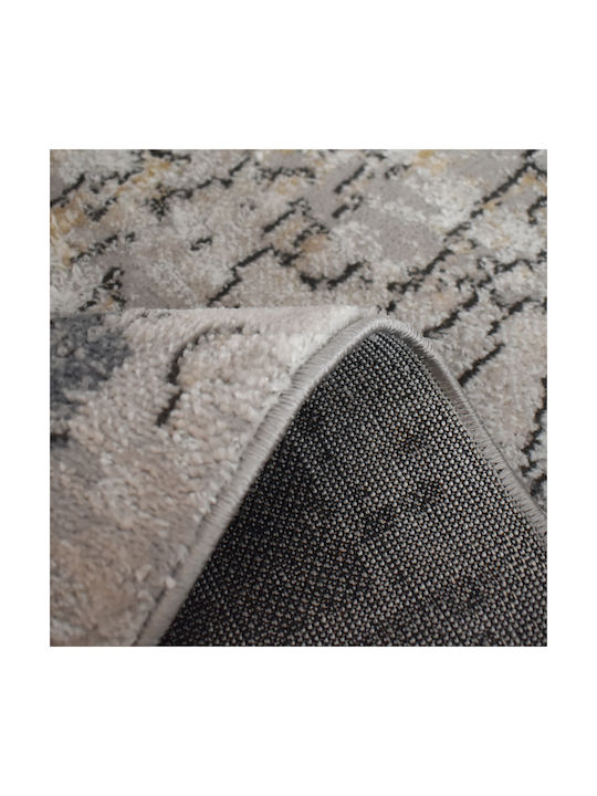 Saray Home Springs Spg01 Teppich Rechteckig Synthetisch,Polyester/Cotton/Leather Ivory-Grey