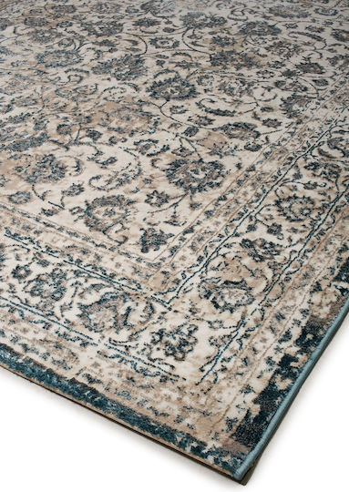 Biokarpet Gossip 8504a White Blue-140x200