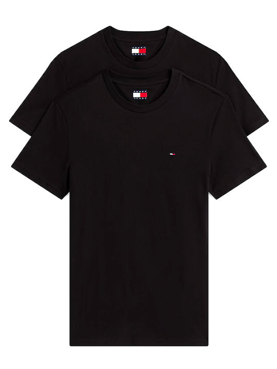 Tommy Hilfiger Men's Short Sleeve Blouse 2-pack Extra Slim Jersey T-shirts Dm0dm20687-0xx
