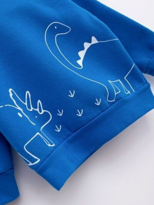 Funky Kids Sweatpants Set Cyan - Anthracite