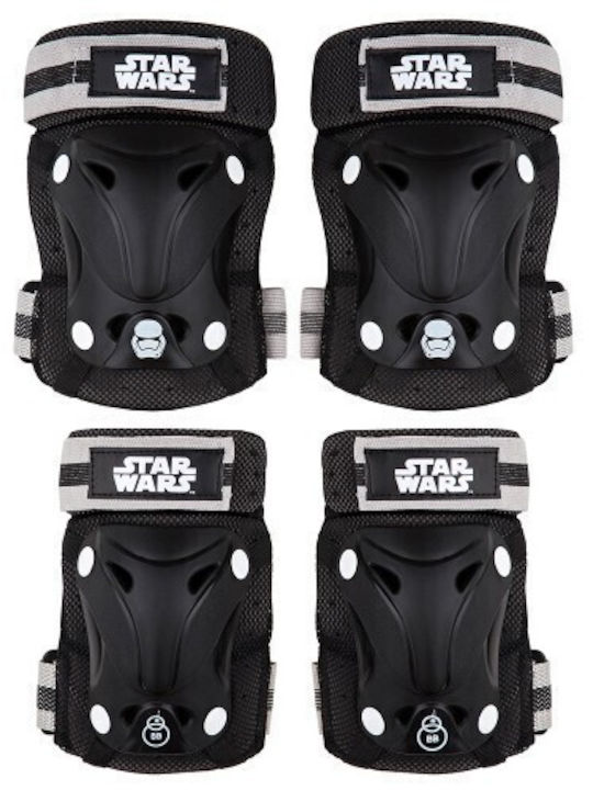 Seven Star Wars Παιδικό Σετ Προστατευτικών Μαύρο