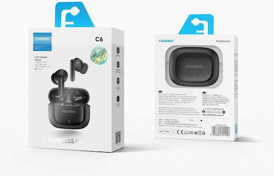 Fineblue C6 In-ear Bluetooth Handsfree Căști cu Carcasă de Încărcare Negru