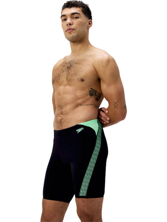 Speedo 00303818666 Мъжки Състезателен Заглушител Бански за плуване Черен