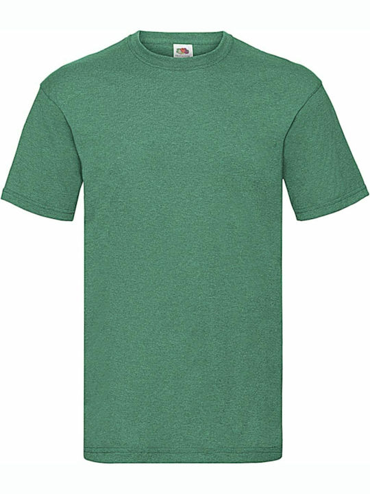 Fruit of the Loom Valueweight T Men's Promotional T-Shirt Short Sleeve Retro Heather Green