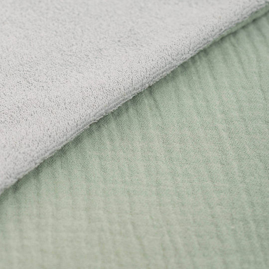 Beach Towel Kids Poncho Made Double Muslin Terry Kidizi 6-24 Months Verde