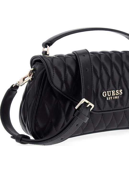 Damen Flap Handtasche Schwarz