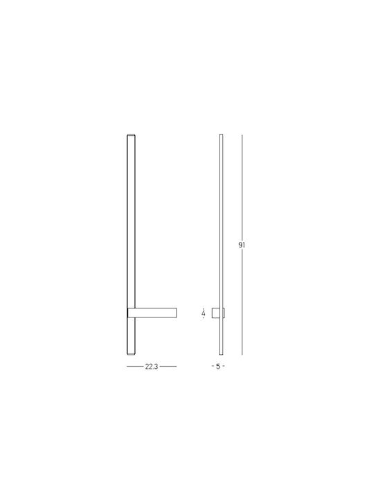 Zambelis Lights Lamp Wall with Integrated LED and Warm White Light Red