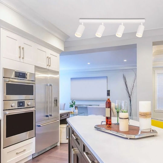 Vivalux King Spot with 4 Lights and with Socket GU10 in White Color