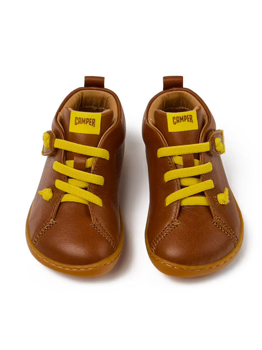Peu Cami Kids Boots with Velcro Brown