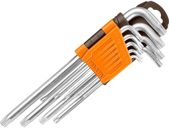 Hojita Σετ 9 Κλειδιά Torx σε Σχήμα L