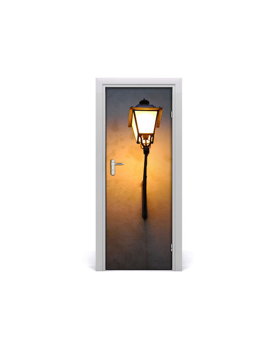 Old Street Lamp Self-adhesive Wall Mural Doors 75x205 Cm Old Street Lamp Self-adhesive Wall Mural Doors 75x205 Cm
