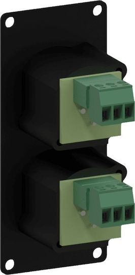 Caymon Casy125/b Casy 2 Zenskie Xlr Kabelsteckverbinder Panel 3-polige Crossover Schwarze Version