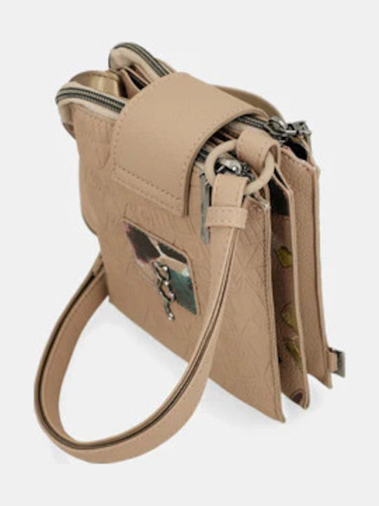 Beige Women's Mobile Phone Pouch