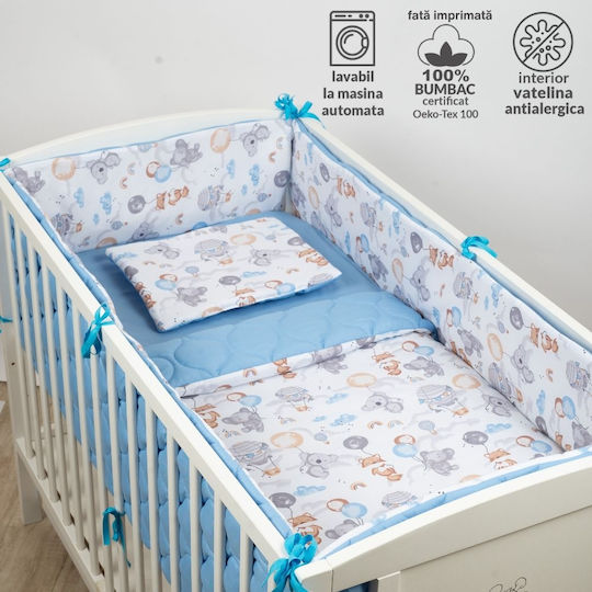 Kidizi Σετ Κούνιας Μπλε 5τμχ
