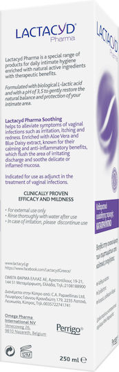 Lactacyd Soothing Υγρό Καθαρισμού για την Ευαίσθητη Περιοχή με Χαμομήλι & Αλόη 250ml
