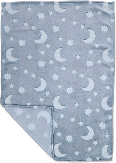 Kidizi Pătură Pepinieră Swaddling pături Gri 100x75cm
