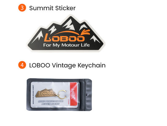 Loboo Waterproof Motorcycle Tail Bag 66lt Black