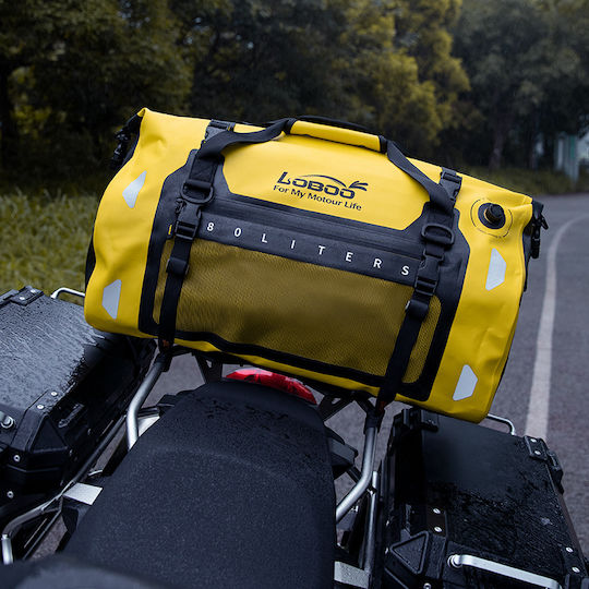 Loboo Waterproof Motorcycle Tail Bag 80lt Yellow