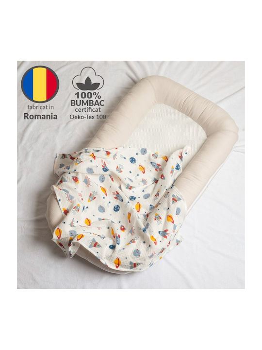 Kidizi Baby-Soßtuch Beige 78x78cm. 3Stück