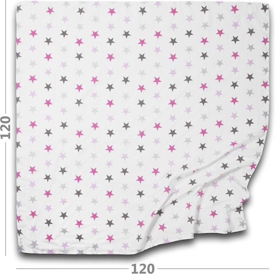 Kidizi Decke zum Einwickeln Rosa 120x120cm.