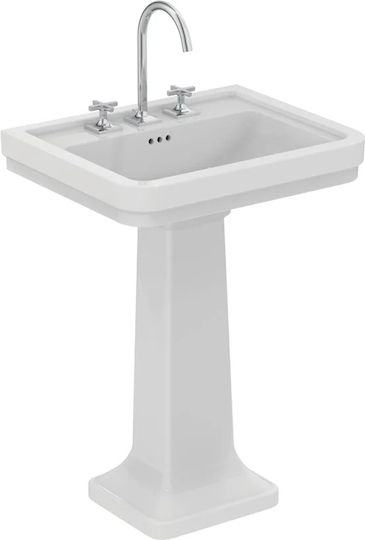 Ideal Standard Επικαθήμενος Νιπτήρας Πορσελάνης 61.5x50x17.5cm Λευκό Γυαλιστερό