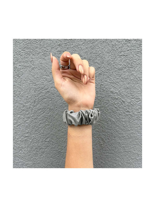 Sonique Scruncie Armband Stoff Gray (Apple Watch (42/44/45/49MM))