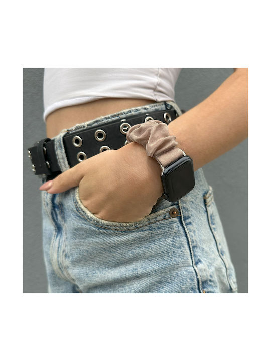 Sonique Scruncie Curea Tesatura Bej (Apple Watch (42/44/45/49MM) - Apple)