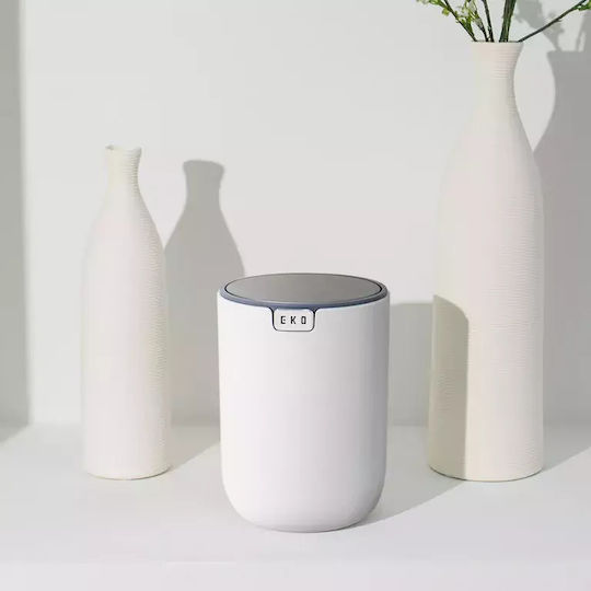 Eko Coș De Gunoi Fandy 2 Plastic Alb 1.5lt