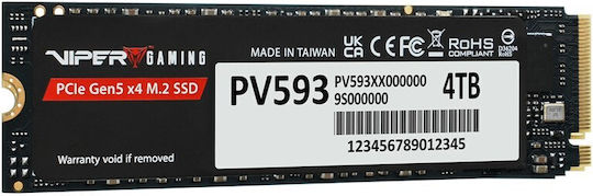 Patriot Viper PV593 SSD 4TB M.2 mit PCI Express 5.0 Kommunikationsprotokoll
