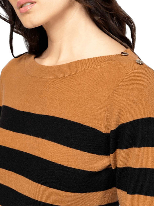 Mini Shirt Dress Knitted Caramel