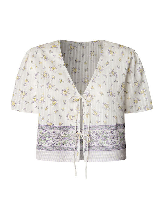 Langärmelig Damen Hemd Mousse White