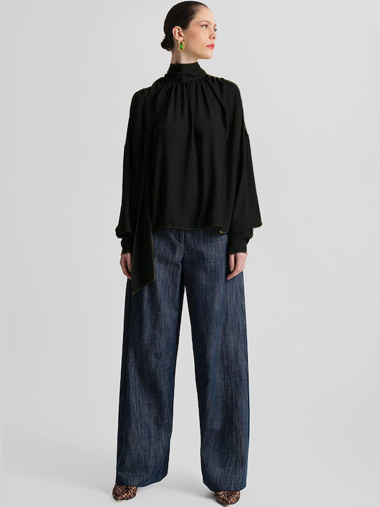 Women's Long Sleeve Shirt Black