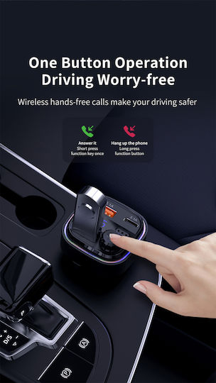 Recci FM Car Transmitter with Bluetooth / USB