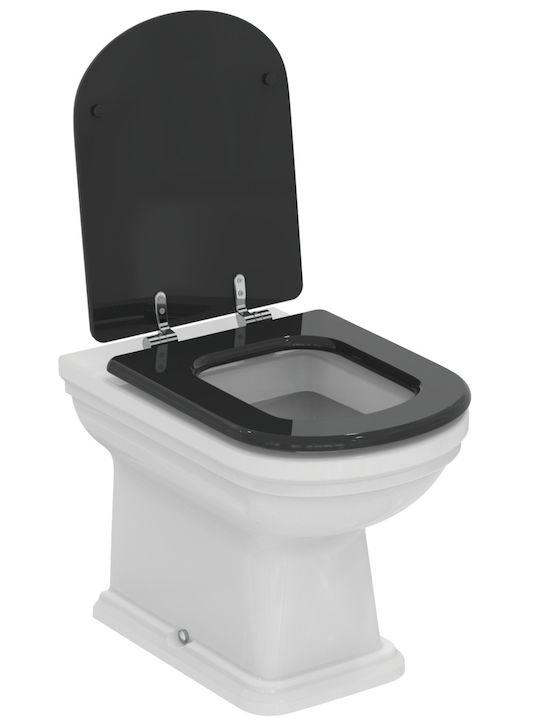 Ideal Standard Stehende Toilette mit Deckel Sanftes Schließen Weiße