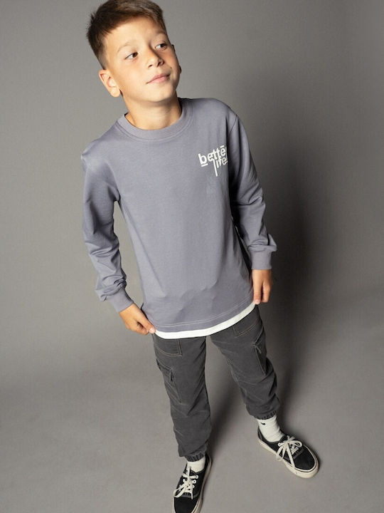 Kinder-Sweatshirt Gray