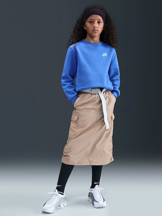 Fleece Kids Sweatshirt Blue Sportswear Club