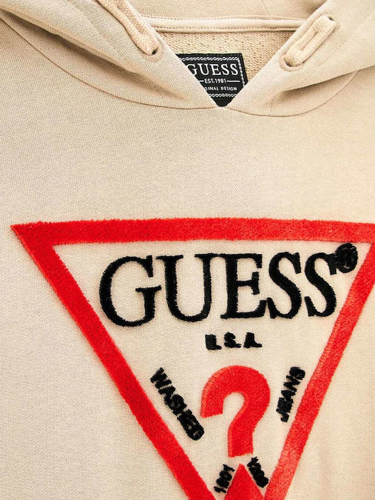 Kids Sweatshirt with Hood and Pockets Gold