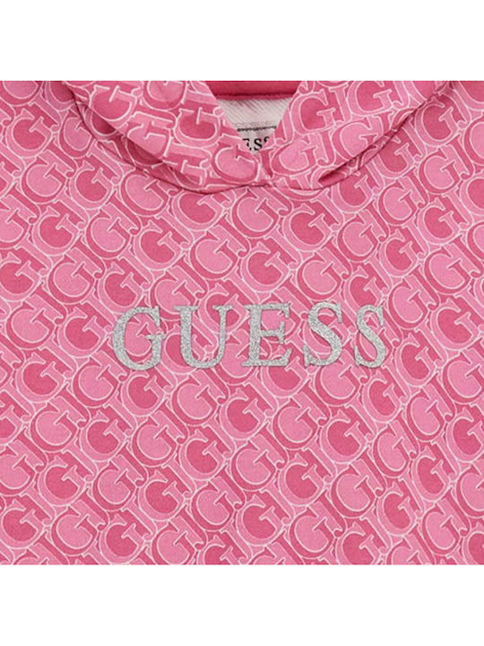 Kids Sweatshirt with Hood and Pockets Fuchsia