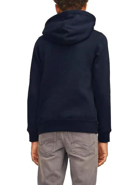 Kids Sweatshirt with Hood and Pockets Navy Blue