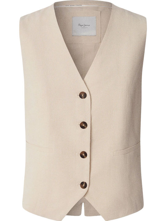 Women's Vest Light Beige