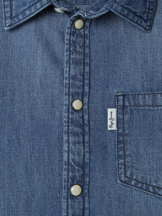 Kids Shirt Long Sleeve Denim Portez