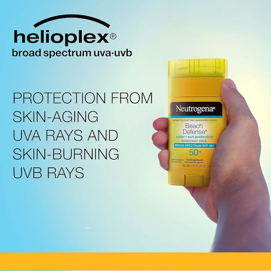 Neutrogena Beach Defence Водоустойчив Слънцезащитен Стик За Лице SPF50 42гр