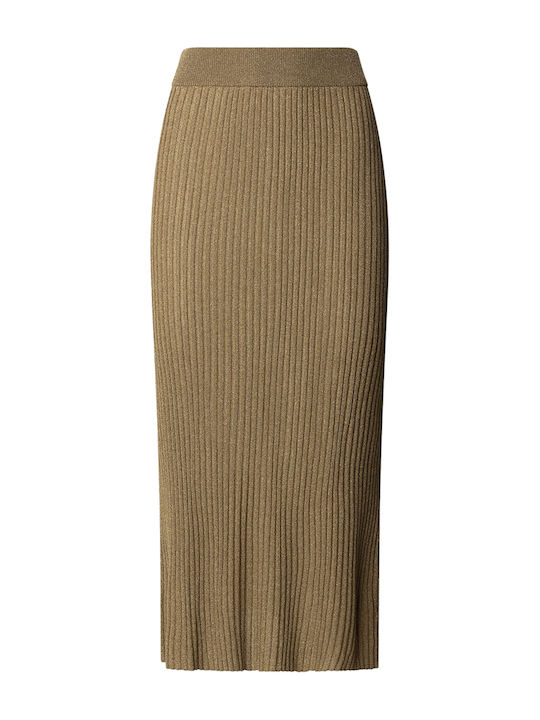 Denim Skirt Gold