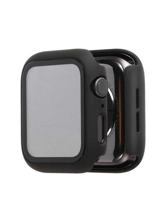 Sonique Plastic Case with Glass in Rose Gold color for Apple Watch 10 46mm