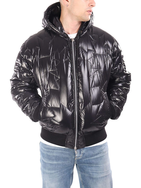 Μπουφάν Puffer Διπλής Όψης Μαυρο