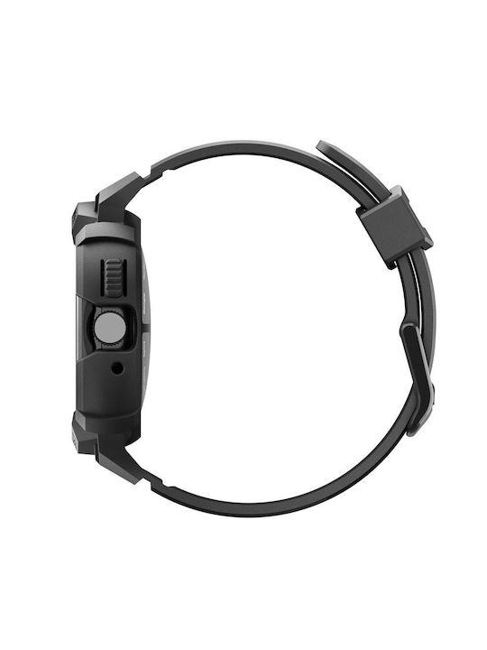 Spigen Rugged Armor Θήκη Σιλικόνης σε Μαύρο χρώμα για Google Pixel Watch 4 41mm
