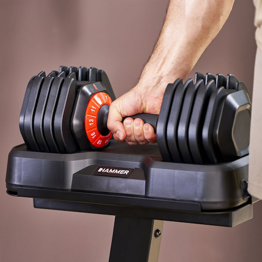 Hammer Dumbbell 1x 25kg with Stand