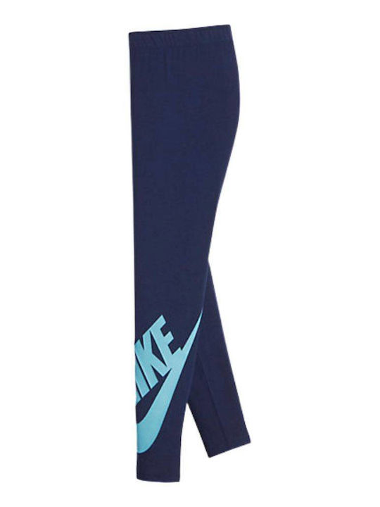 Kinder Leggings Sport Lang Blau SPORTSWEAR