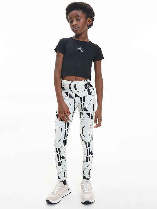 Kinder Leggings Lang Weiß