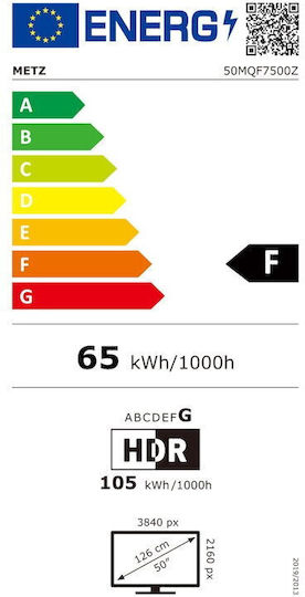 Metz Smart Fernseher 50" 4K UHD QLED 50MQF7500Z HDR (2025)